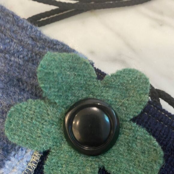 Susan Todd Felted Tote Bag Color Block Craft Bag NWT - Picture 4 of 6